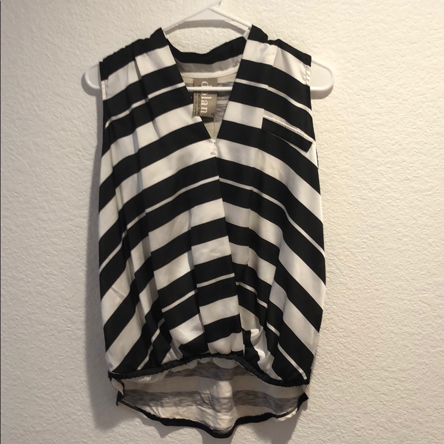 Dolan (From Anthropologie) Black And White Top